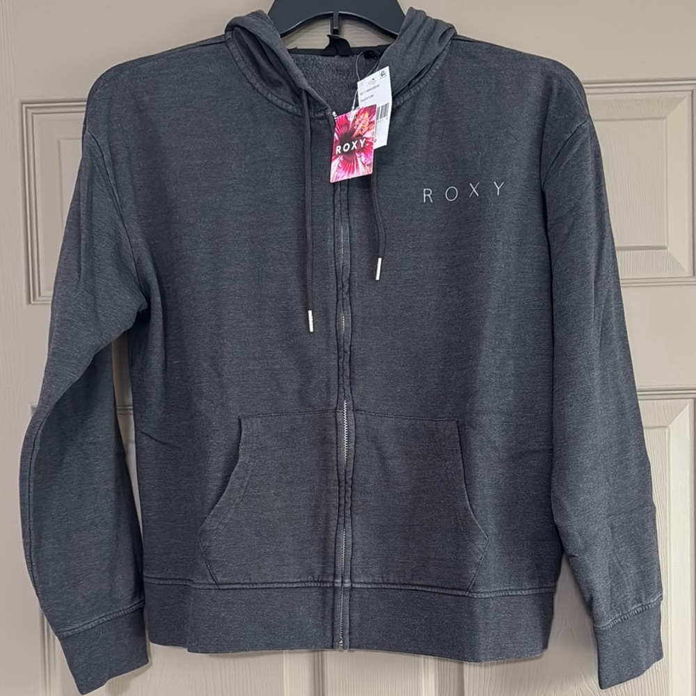 Junior Roxy brand Gray Zip-Up Hoodie XL